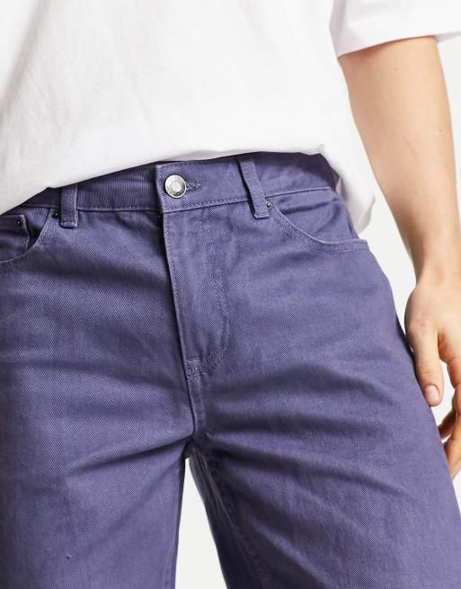New Look – Gerade geschnittene Hose mit 5 Taschen in Blau, 3 von 4