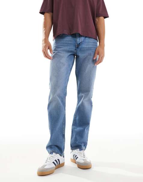 New Look – Gerade geschnittene Jeans in Authentic-Blau - view 1