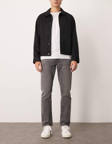 New Look – Gerade geschnittene Jeans in Grau - view 1