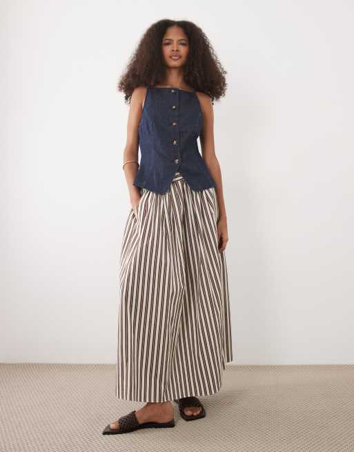 New Look - Gilet de tailleur en jean à encolure carrée - Indigo, 2 de 4