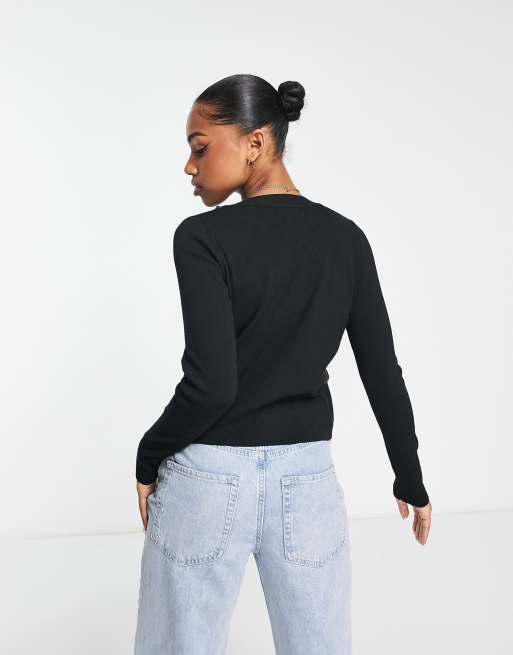 New Look - Gilet en maille bordé d'une chaîne - Noir, 2 de 4