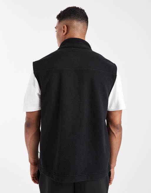 New Look - Gilet in pile tecnico nero, 3 di 5