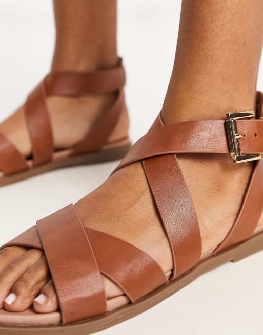 Tan gladiator hot sale sandals