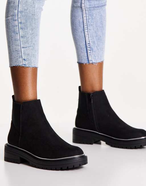 Chelsea boots cheap with gold trim