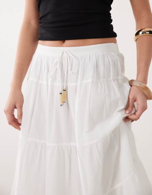 New Look - Gonna midi a balze bianca, 3 di 5