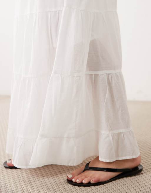 New Look - Gonna midi a balze bianca, 4 di 5