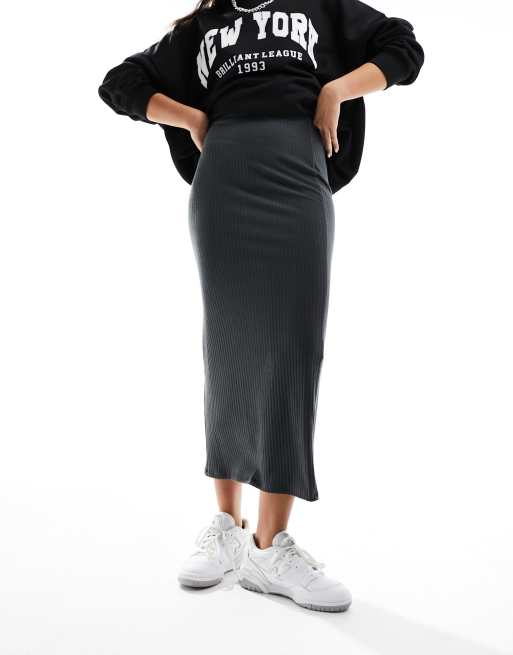 New look - Gonna midi a coste grigia