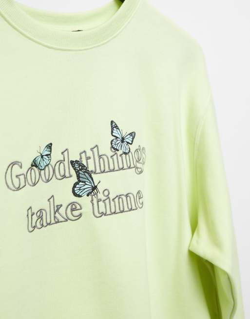 New look sale slogan sweatshirt