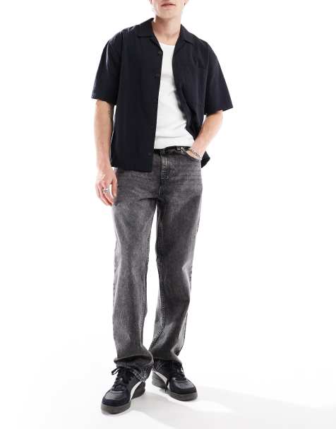 New Look – Grå jeans med avslappnad passform - view 1