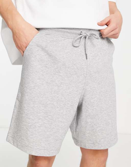 New Look – Grå jersey-shorts i oversize