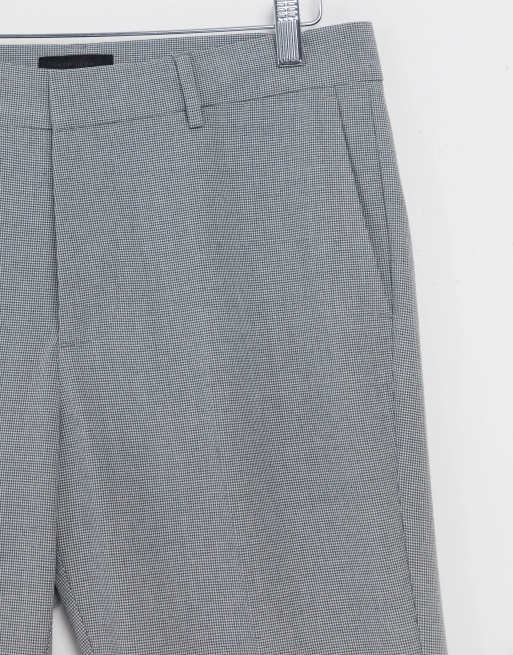 New Look — Grå korte habitbukser med smal pasform, 3 af 4
