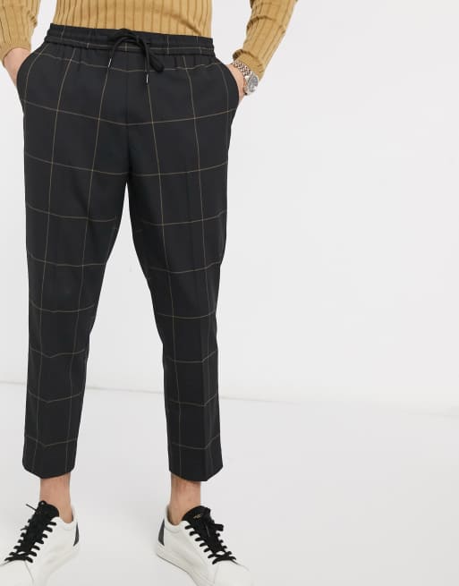 Smart best sale checked jogger