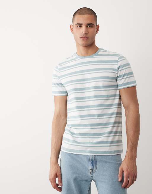 New Look – Grönrandig t-shirt, 3 av 5