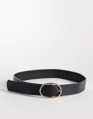 New Look - Gürtel in Schwarz mit schlichter Schnalle