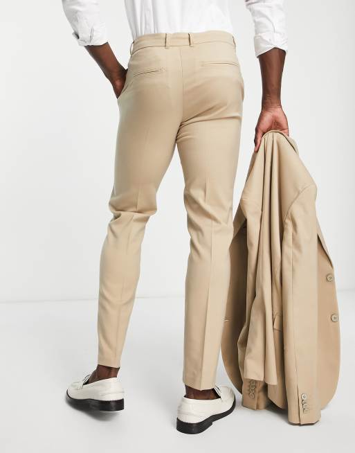 New Look - Gyldenbrune skinny-habitbukser , 2 af 4
