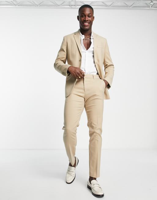 New Look - Gyldenbrune skinny-habitbukser , 3 af 4