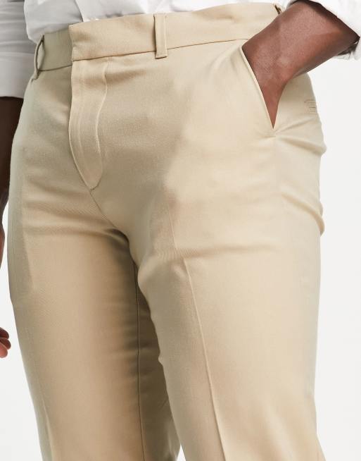 New Look - Gyldenbrune skinny-habitbukser , 4 af 4