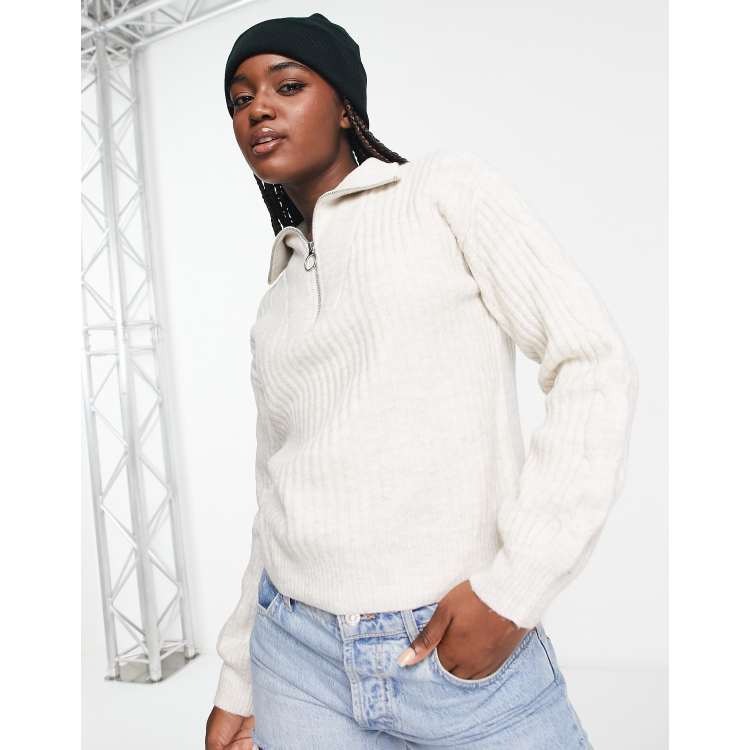 Zip collar best sale jumper womens