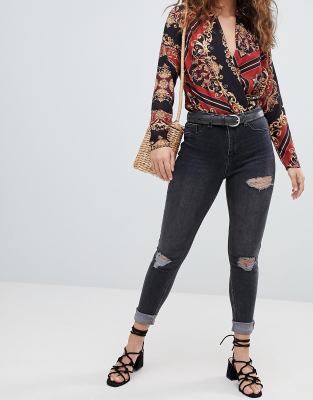 new look hallie disco high rise jeans