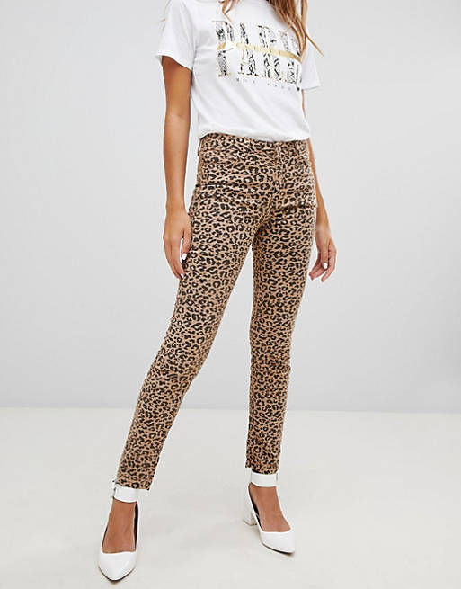 New Look Hallie Leopard Print Jeans