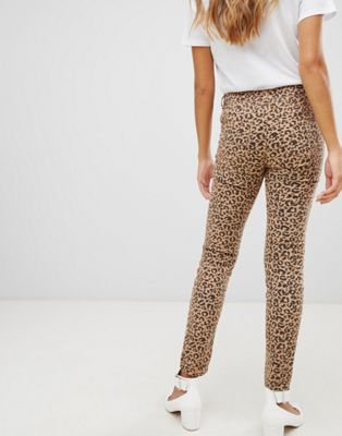 asos leopard jeans