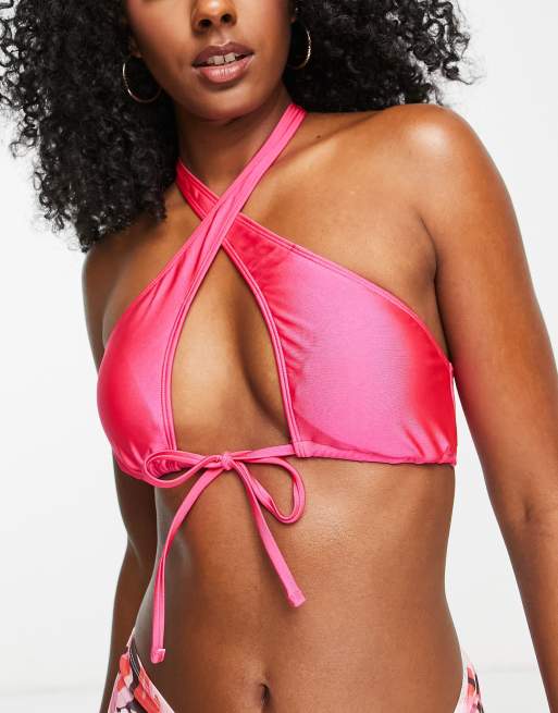 Halter neck hot sale bikini asos