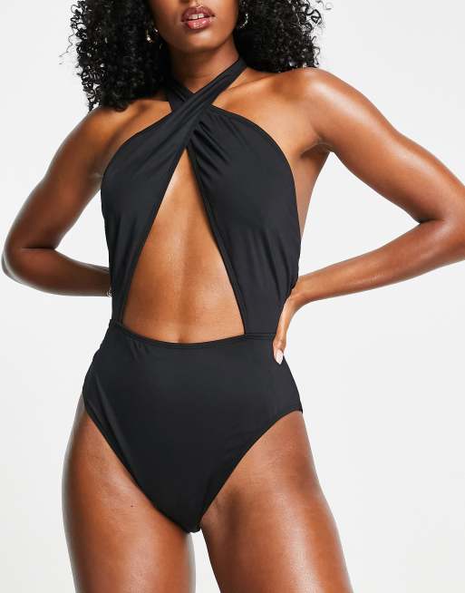  Black Halter Swimsuit