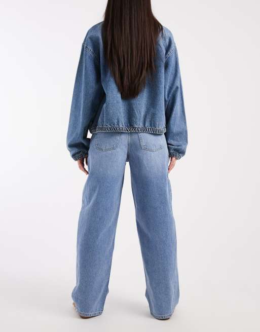 New Look - Hamilton - Jean barrel à surpiqûres - Bleu moyen, 2 de 5
