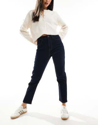 New Look - Hannah - Jeans in Marineblau mit geradem Schnitt