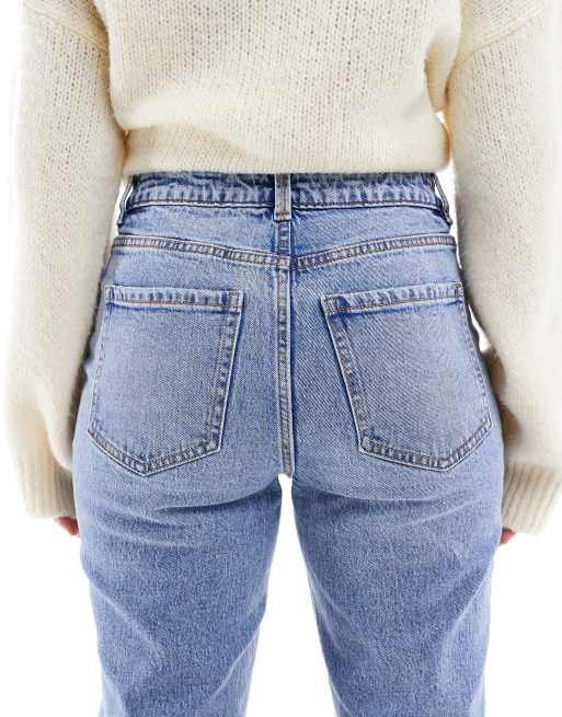 New Look – Hannah – Niebieskie jeansy z prostymi nogawkami, 5 z 5