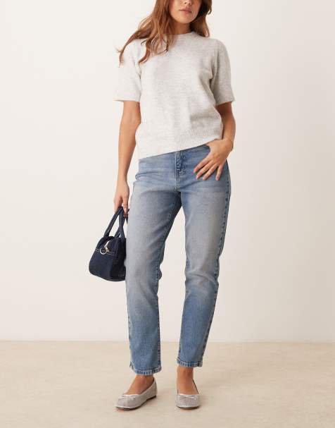New Look Hannah straight leg jeans in teal - view 1