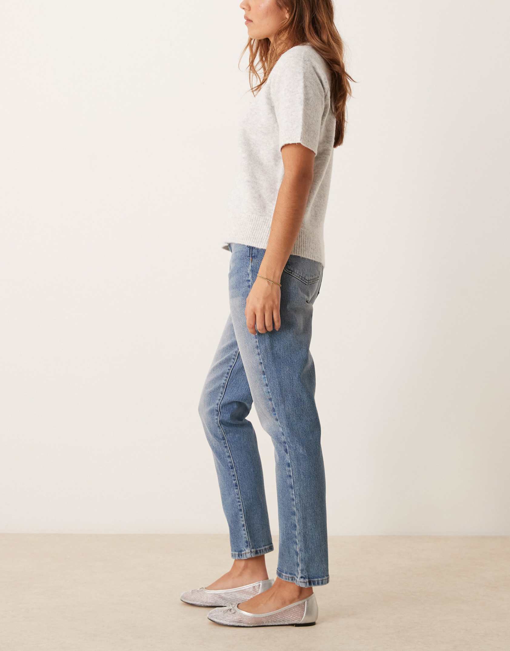New Look straight leg jeans durchblitzt in