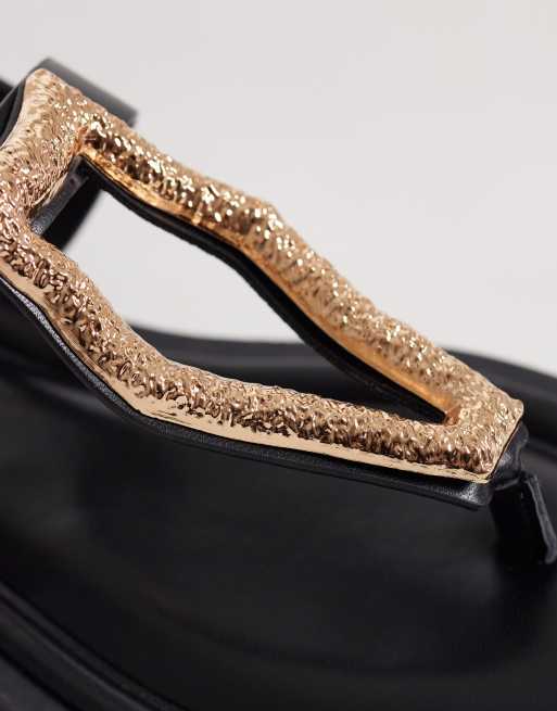 New Look - Hardwear - Teensandalen in zwart, 2 van 4