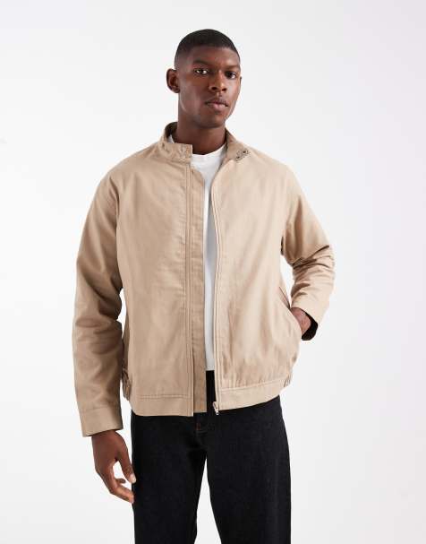 New Look harrington jacket in light tan - view 1