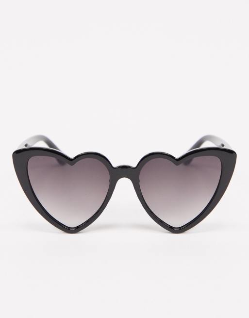 New Look - Hartvormige zonnebril in zwart, 4 van 4