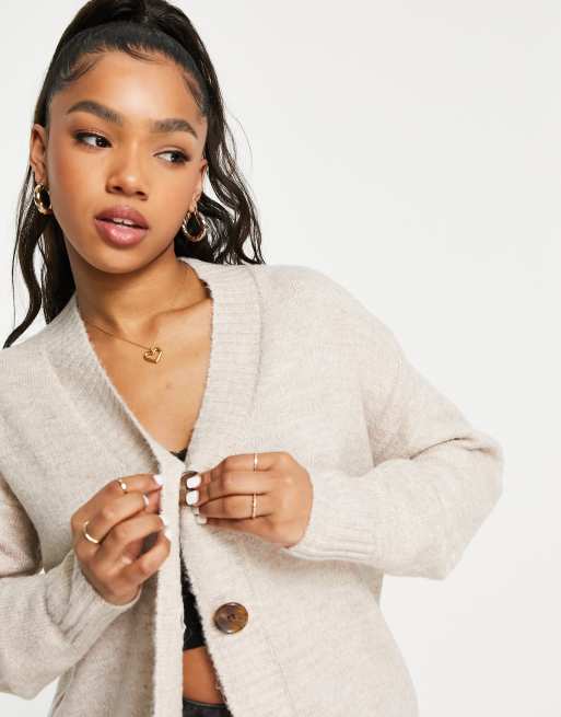 New Look – Havrefärgad boyfriend-kofta, 4 av 4