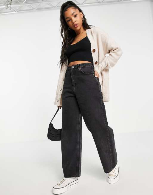 New Look - Havrefarvet boyfriend-cardigan, 2 af 4
