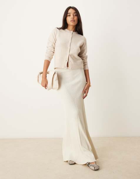 New Look - Havrefarvet cardigan med rund hals og knapper - view 1