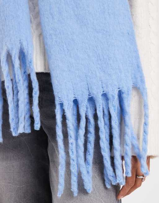 New Look heavyweight scarf in blue, 3 of 3