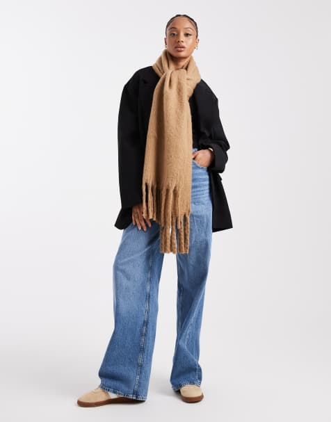 New Look heavyweight scarf in camel - view 1
