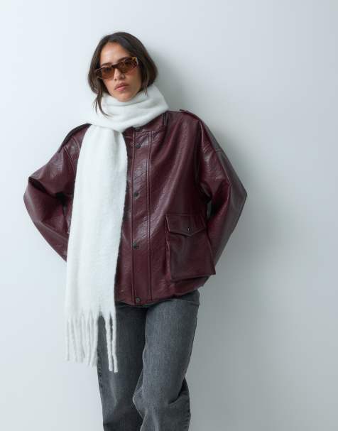 New Look heavyweight scarf in cream - view 1