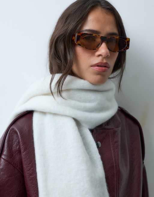 New Look heavyweight scarf in cream, 2 of 3