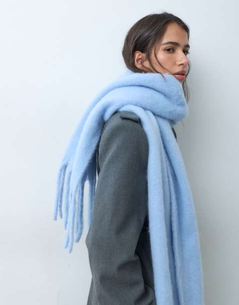 New Look heavyweight scarf in light blue - view 1