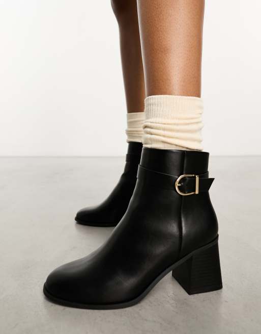 New look leather ankle hot sale boots