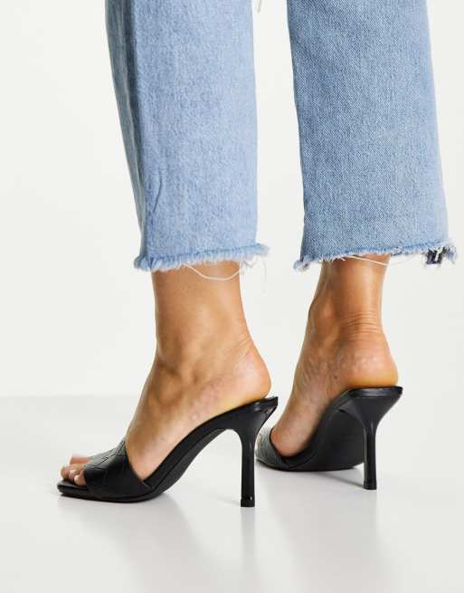 New Look heeled mule in black