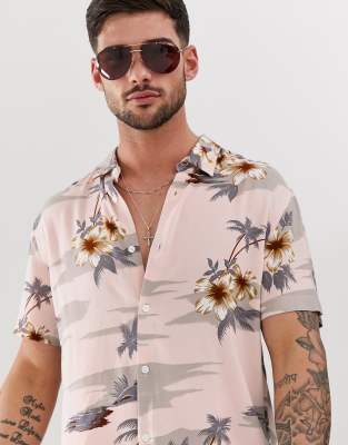 New Look – Hemd mit Hawaii-Print in 