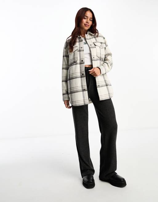 New Look – Hemdjacke in Grau kariert, 3 von 4