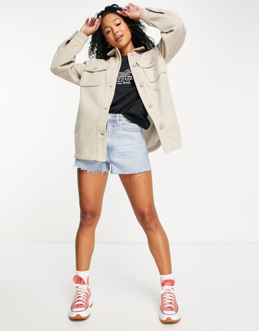 New Look – Hemdjacke in Hellbeige, 3 von 4