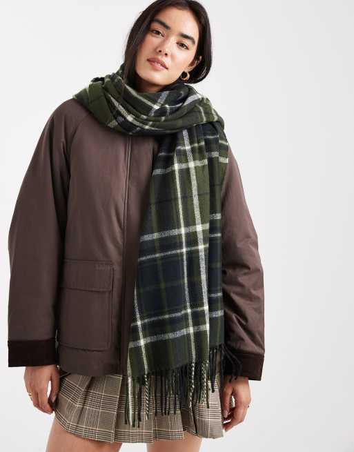 New Look - Heritage - Geruite sjaal in kaki