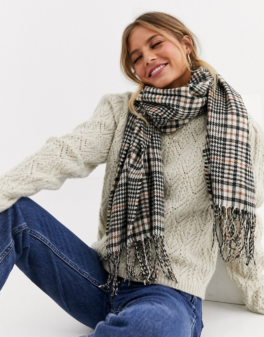 New Look – Heritage – Rutig scarf-Flerfärgad
